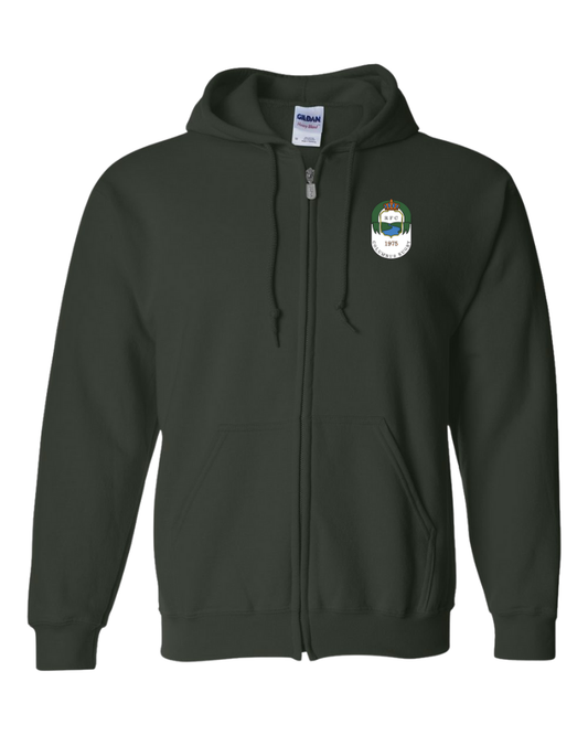 Columbus Rugby - Gildan® - Heavy Blend™ Full-Zip Hooded Sweatshirt - 18600 - Crest