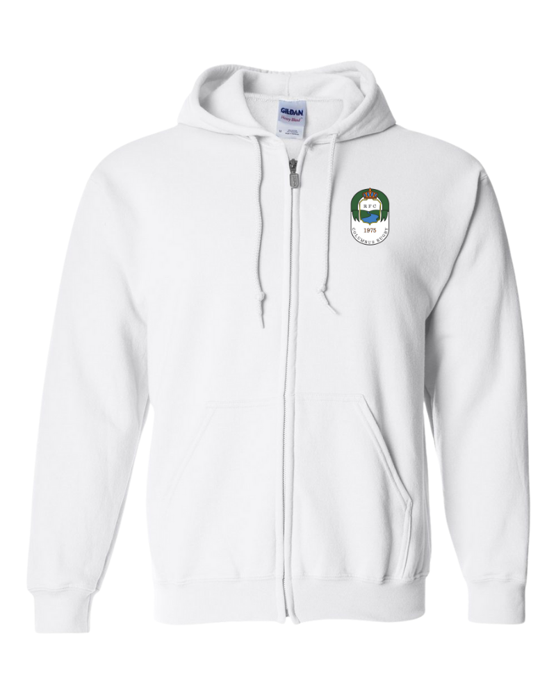 Columbus Rugby - Gildan® - Heavy Blend™ Full-Zip Hooded Sweatshirt - 18600 - Crest