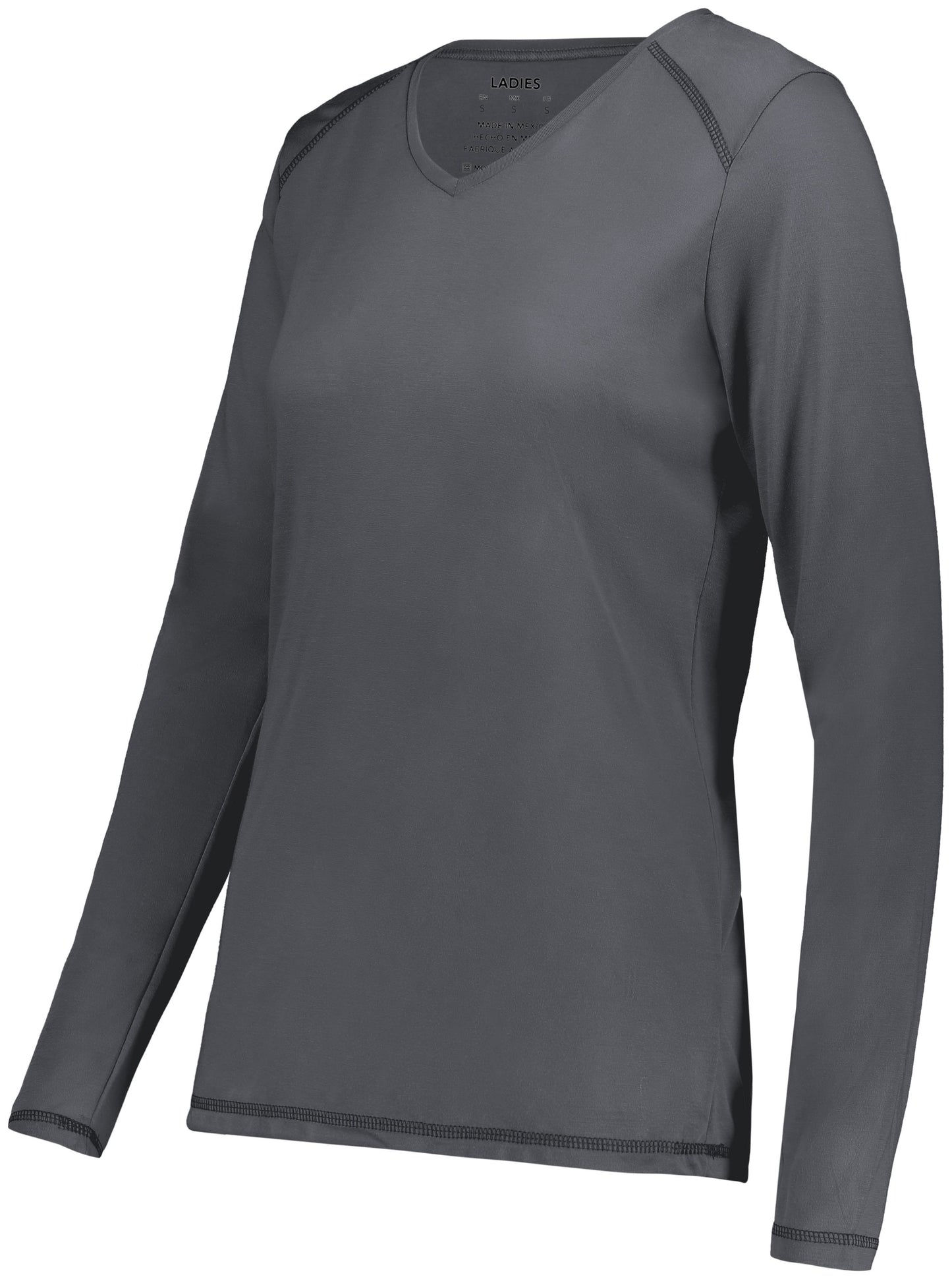 AUGUSTA SPORTSWEAR - LADIES SUPER SOFT-SPUN POLY LONG SLEEVE TEE