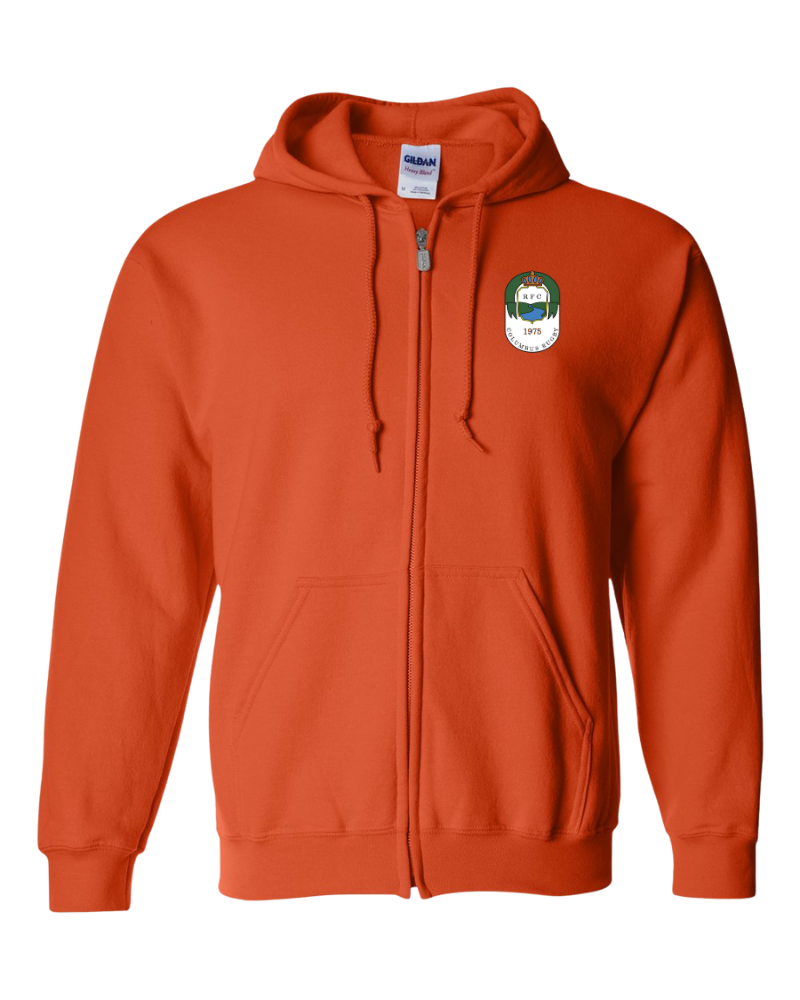 Columbus Rugby - Gildan® - Heavy Blend™ Full-Zip Hooded Sweatshirt - 18600 - Crest