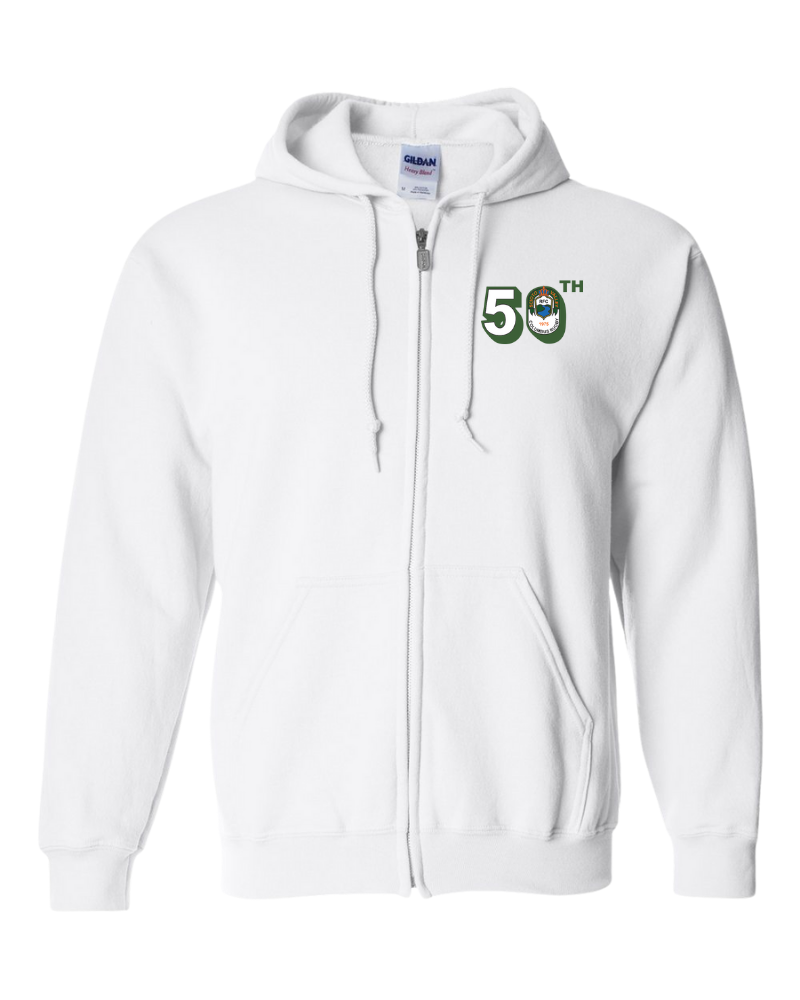Columbus Rugby - Gildan® - Heavy Blend™ Full-Zip Hooded Sweatshirt - 18600 - 50th