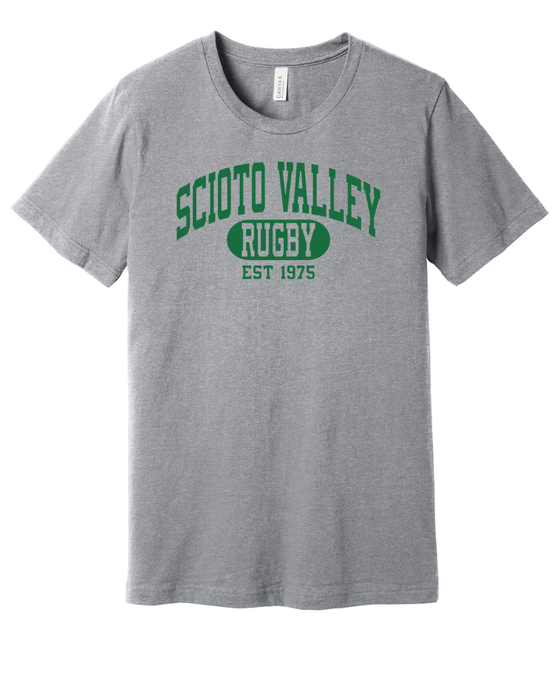 Columbus Rugby - BELLA+CANVAS® - Unisex Heather CVC Short Sleeve Tee - 3001CVC - Scioto Valley 1975
