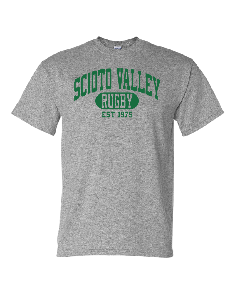 Columbus Rugby - Gildan® DryBlend® 50 Cotton/50 Poly T-Shirt - 8000 - Scioto Valley 1975