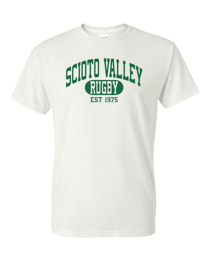 Columbus Rugby - Gildan® DryBlend® 50 Cotton/50 Poly T-Shirt - 8000 - Scioto Valley 1975