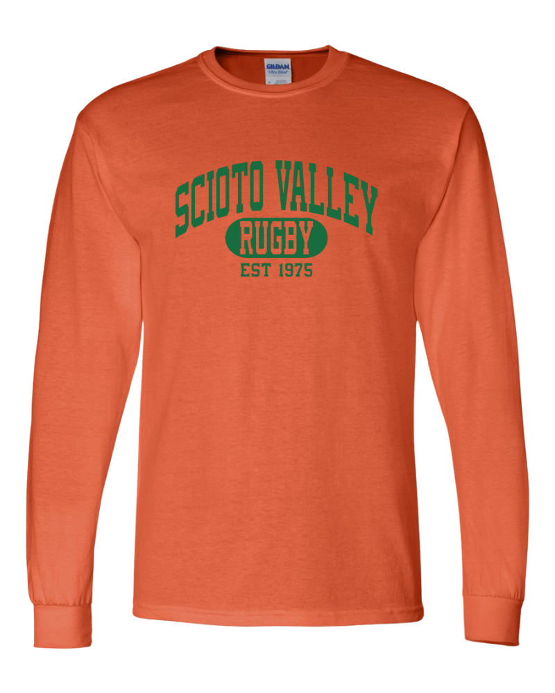 Columbus Rugby - Gildan® DryBlend® 50 Cotton/50 Poly Long Sleeve T-Shirt - 8400 - Scioto Valley 1975