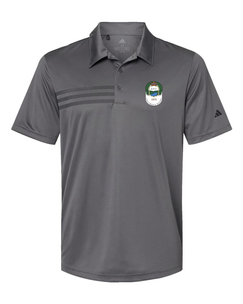 Columbus Rugby - Adidas - Men's 3-Stripe Chest Polo - A324 - Crest