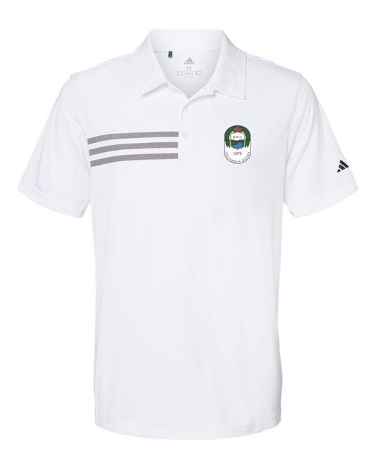Columbus Rugby - Adidas - Men's 3-Stripe Chest Polo - A324 - Crest