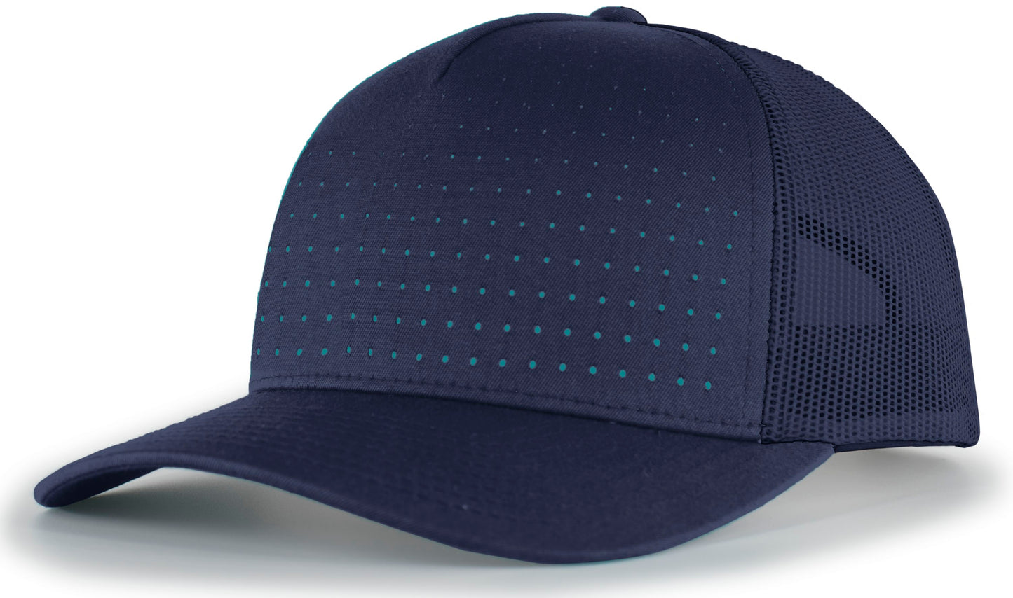 PACIFIC HEADWEAR - PERFORATED 5-PANEL TRUCKER SNAPBACK CAP