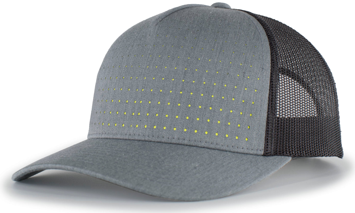 PACIFIC HEADWEAR - PERFORATED 5-PANEL TRUCKER SNAPBACK CAP