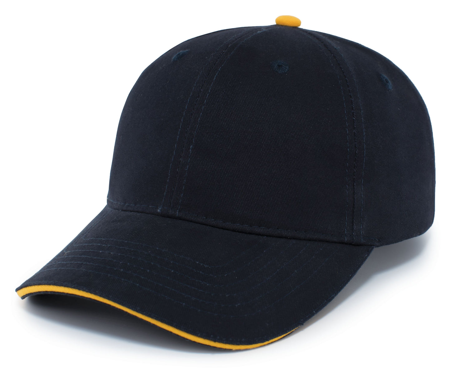PACIFIC HEADWEAR - BRUSHED TWILL CAP WITH SANDWICH BILL - 121C