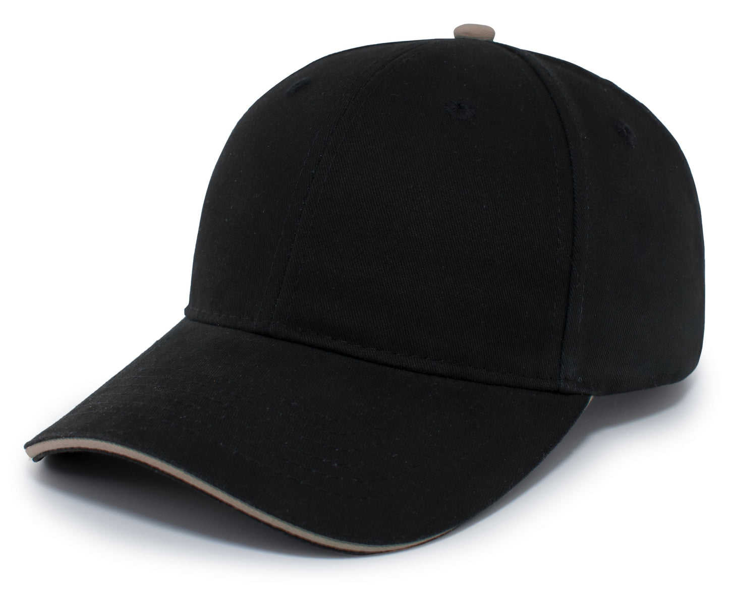 PACIFIC HEADWEAR - BRUSHED TWILL CAP WITH SANDWICH BILL - 121C