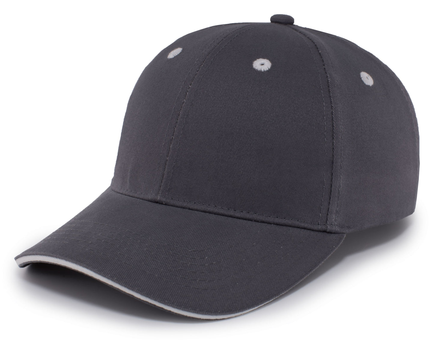 PACIFIC HEADWEAR - BRUSHED TWILL CAP WITH SANDWICH BILL - 121C