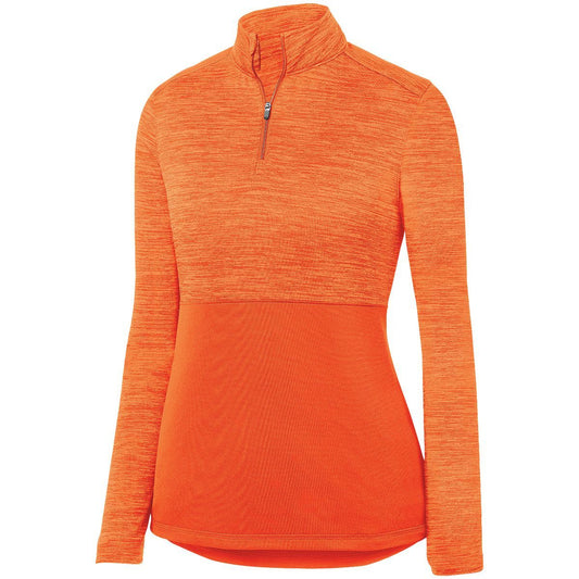 AUGUSTA SPORTSWEAR - LADIES SHADOW TONAL HEATHER 1/4 ZIP PULLOVER