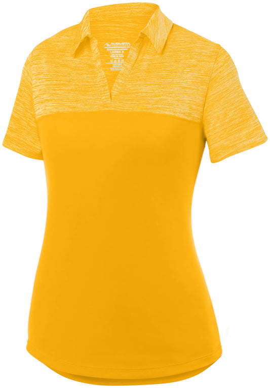 AUGUSTA SPORTSWEAR - LADIES SHADOW TONAL HEATHER POLO