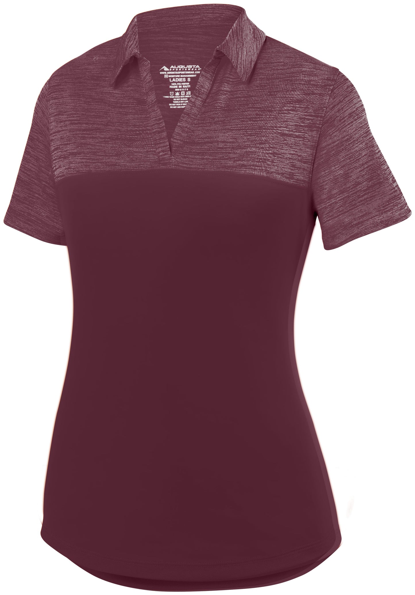AUGUSTA SPORTSWEAR - LADIES SHADOW TONAL HEATHER POLO
