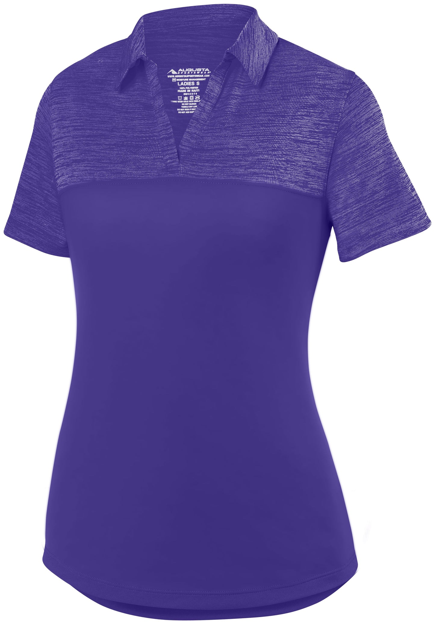 AUGUSTA SPORTSWEAR - LADIES SHADOW TONAL HEATHER POLO