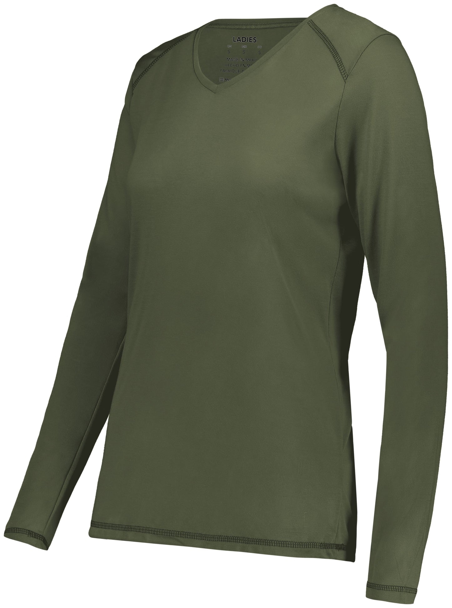 AUGUSTA SPORTSWEAR - LADIES SUPER SOFT-SPUN POLY LONG SLEEVE TEE