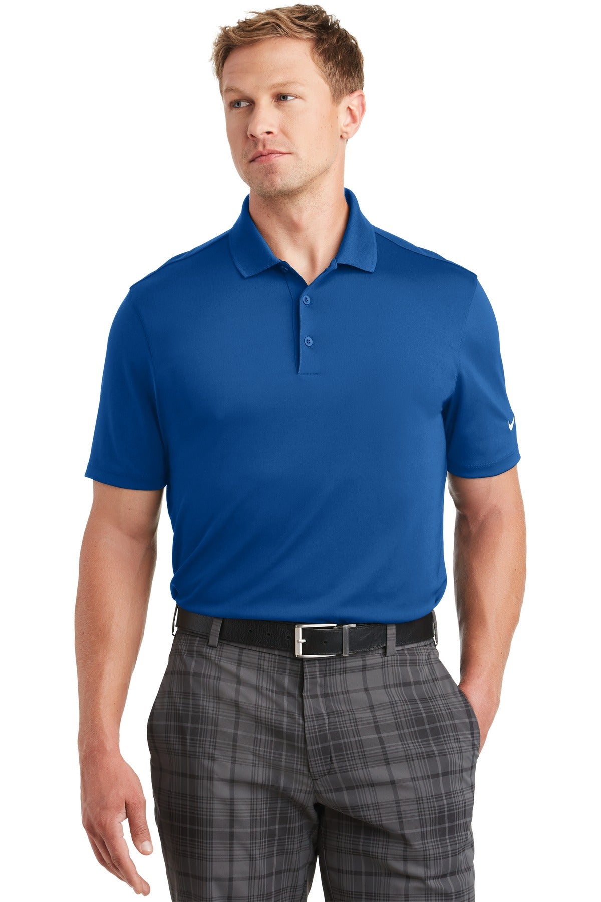 Nike Dri-FIT Classic Fit Players Polo with Flat Knit Collar. 838956