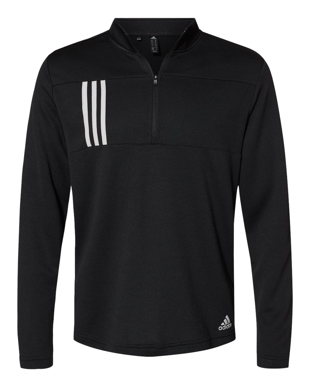 Adidas - 3-Stripes Double Knit Quarter-Zip Pullover - A482