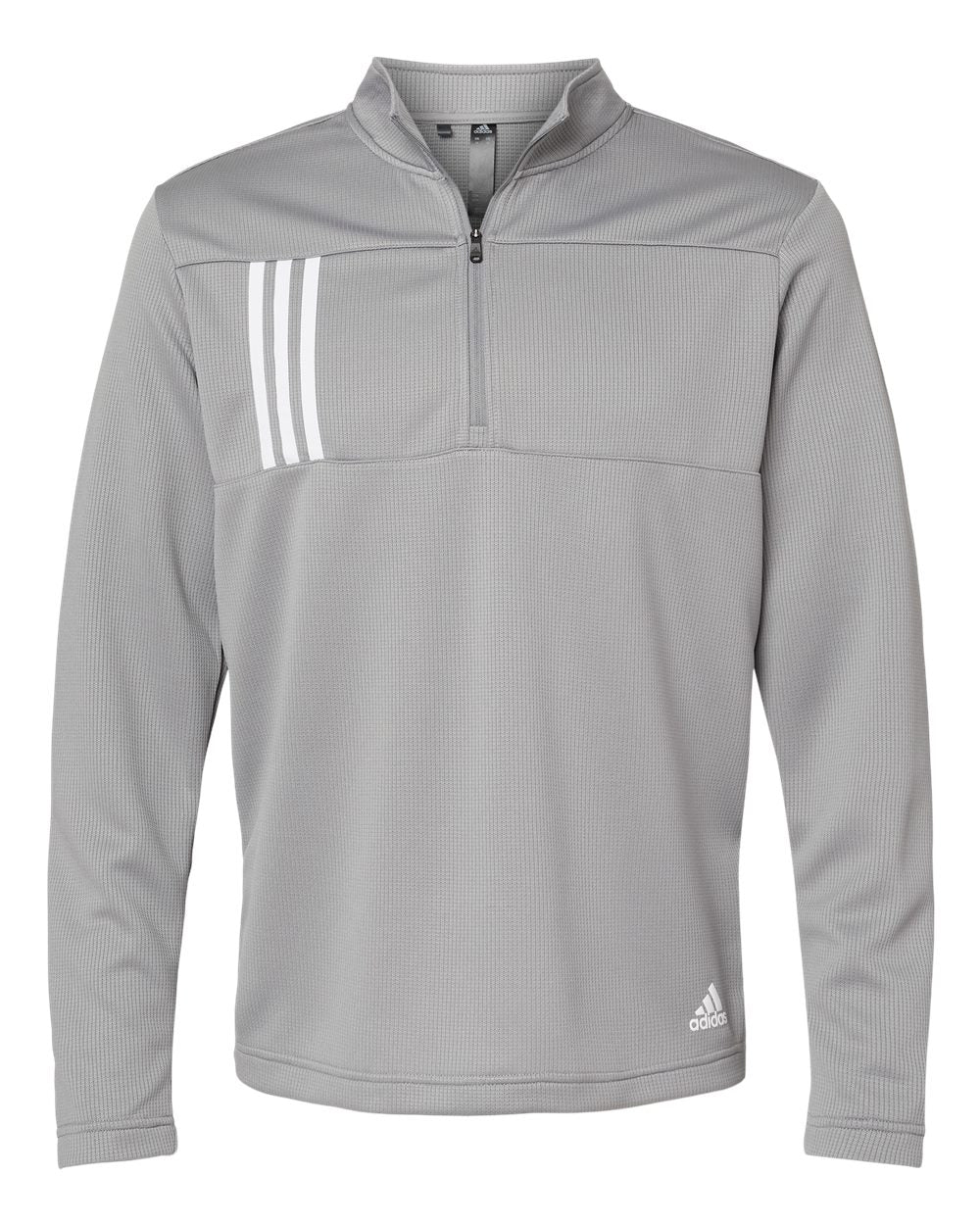 Adidas - 3-Stripes Double Knit Quarter-Zip Pullover - A482