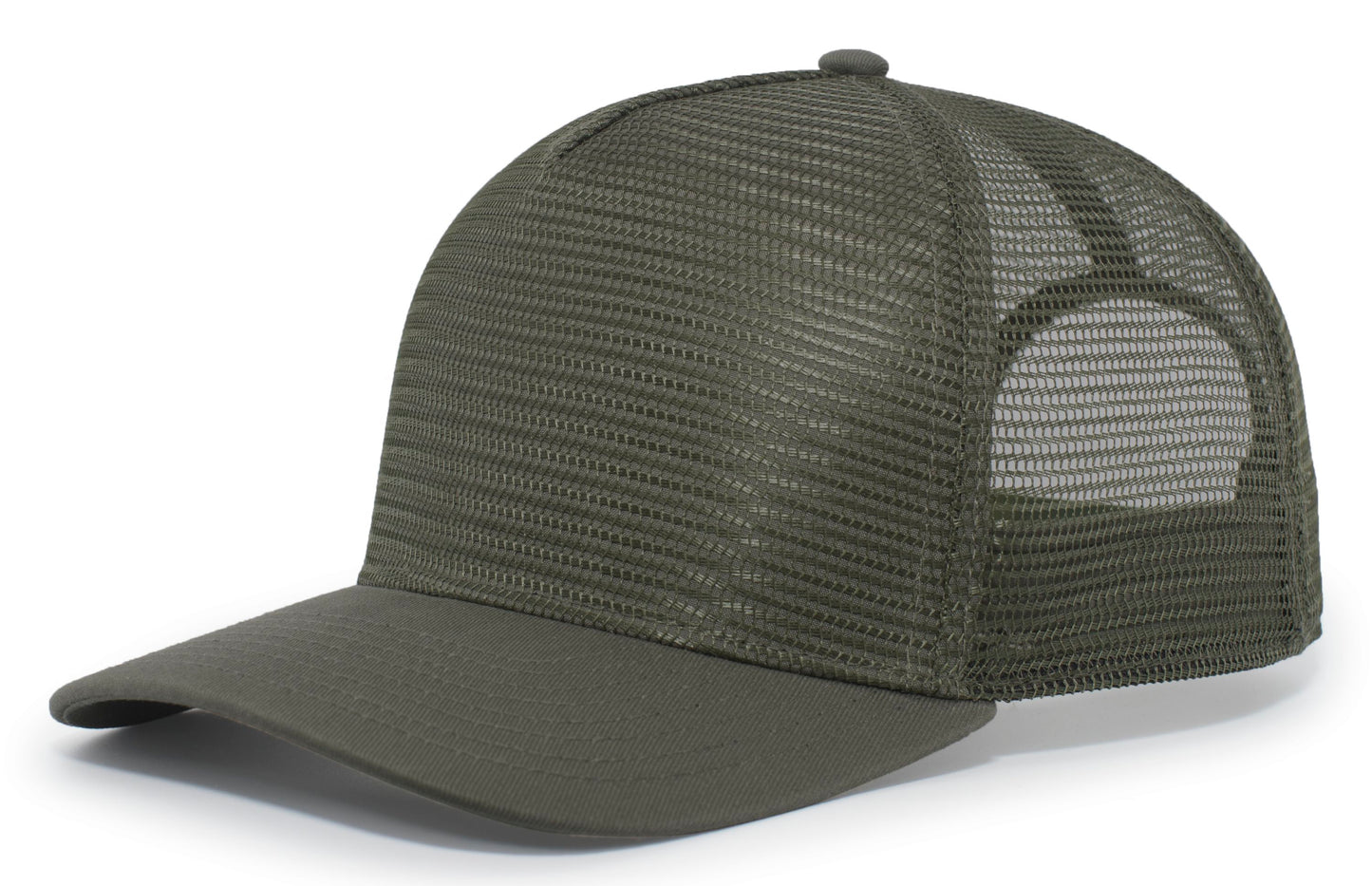 PACIFIC HEADWEAR - 5-PANEL MESH OVERLAY TRUCKER SNAPBACK - P724