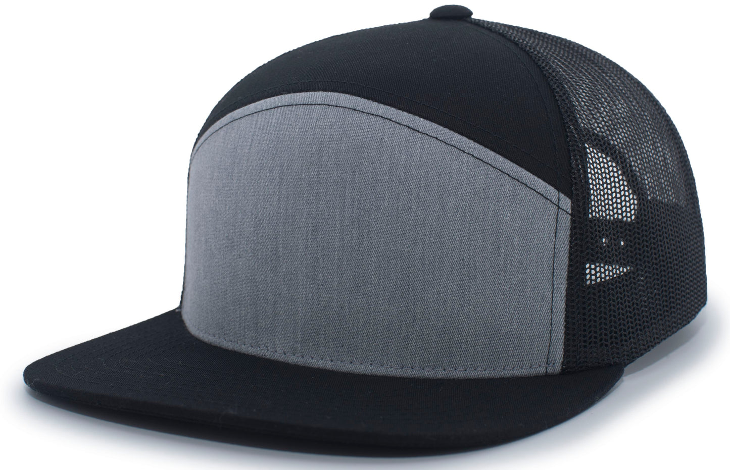 PACIFIC HEADWEAR - 6-PANEL ARCH TRUCKER SNAPBACK CAP - P787